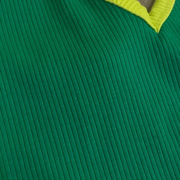 Wild Fable Green and Yellow Crop Top - Picture 2 of 2